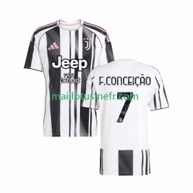 Maillot de Foot Juventus Francisco Conceicao 7 Domicile 2025-26
